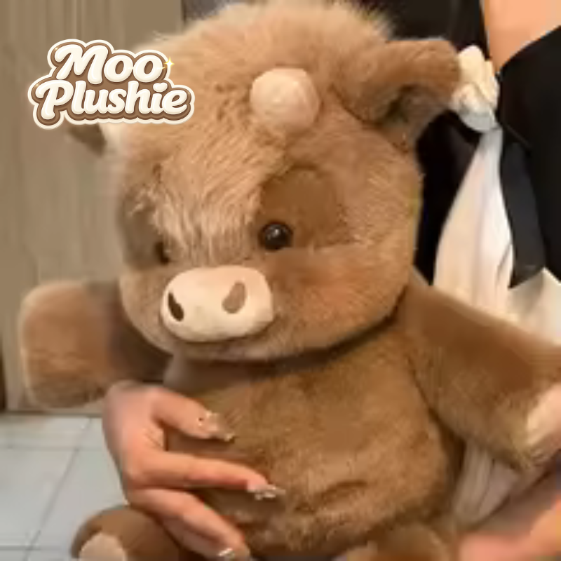 The Running Highland Cow Plushie
